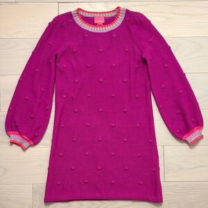 Lilly Pulitzer Pink and Purple Knit Dress - Girls’ size 8-10/L